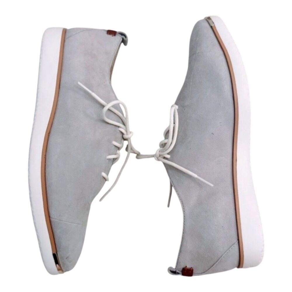 Cole Haan Grand Ambition Women's Oxfords Gray Suede Shoes Size 6.5 B EUC